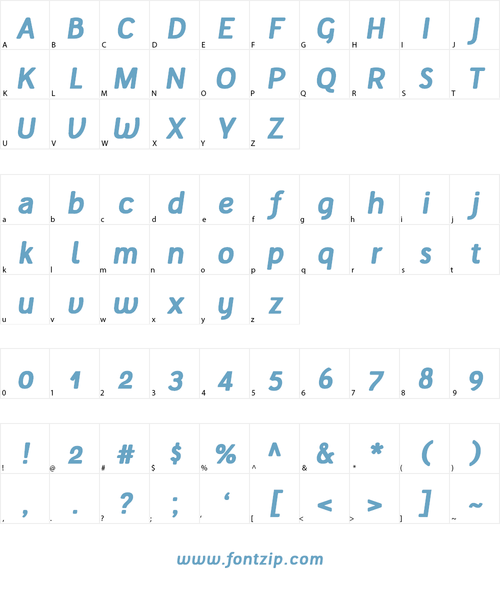 Tellural Font Character
